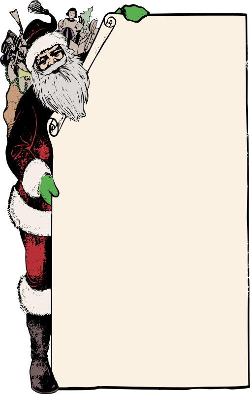 Santa Frame - Colour Remix