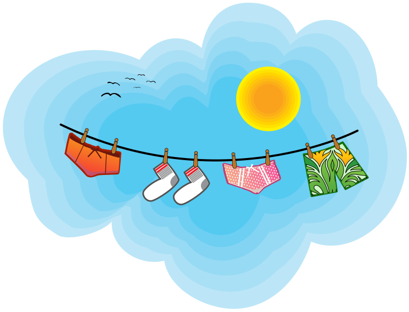 dry clothes clipart