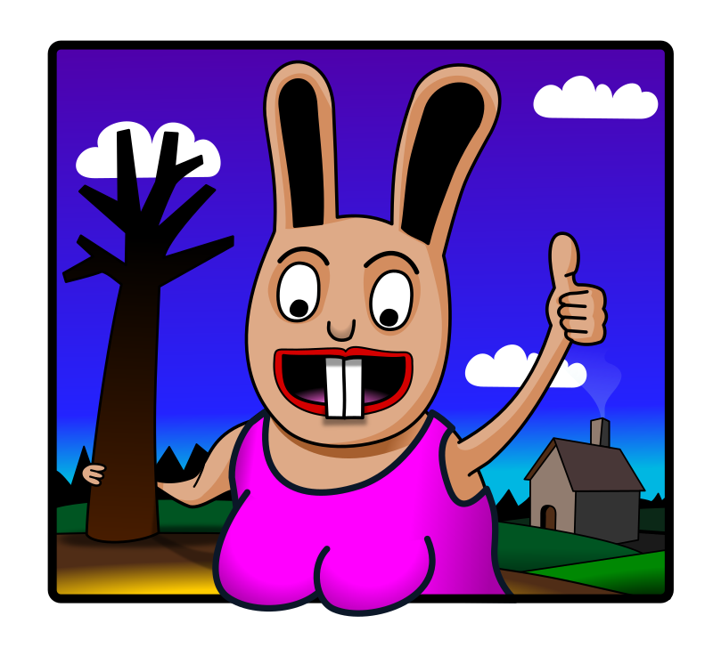 Good Rabbit Openclipart 7613