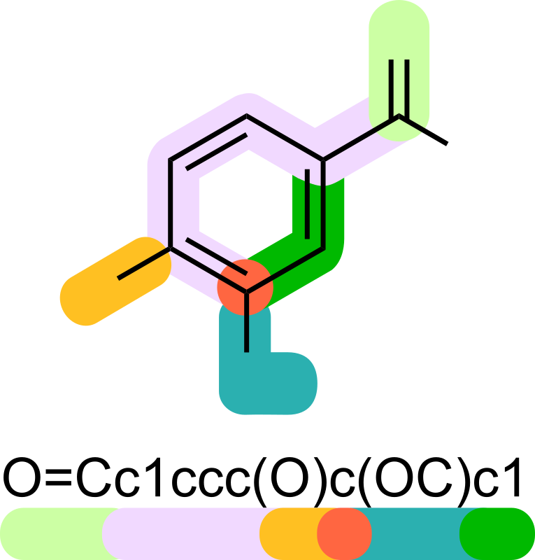  SMILES code of molecules