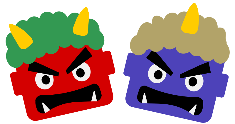Red and Blue Oni