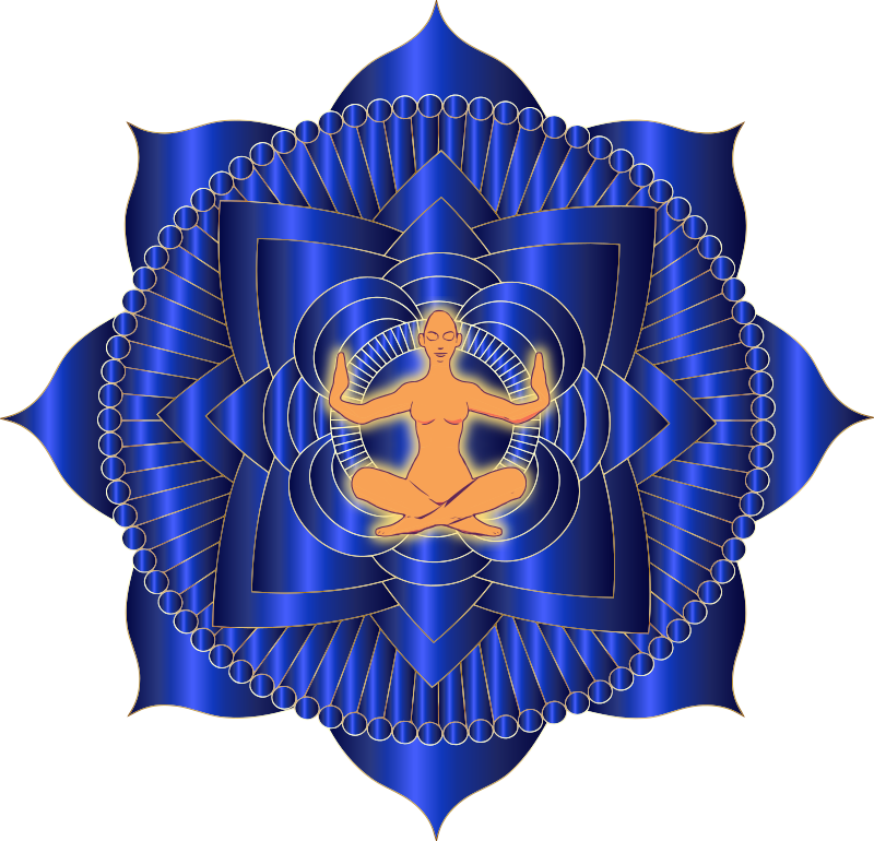 Blue Meditation Mandala