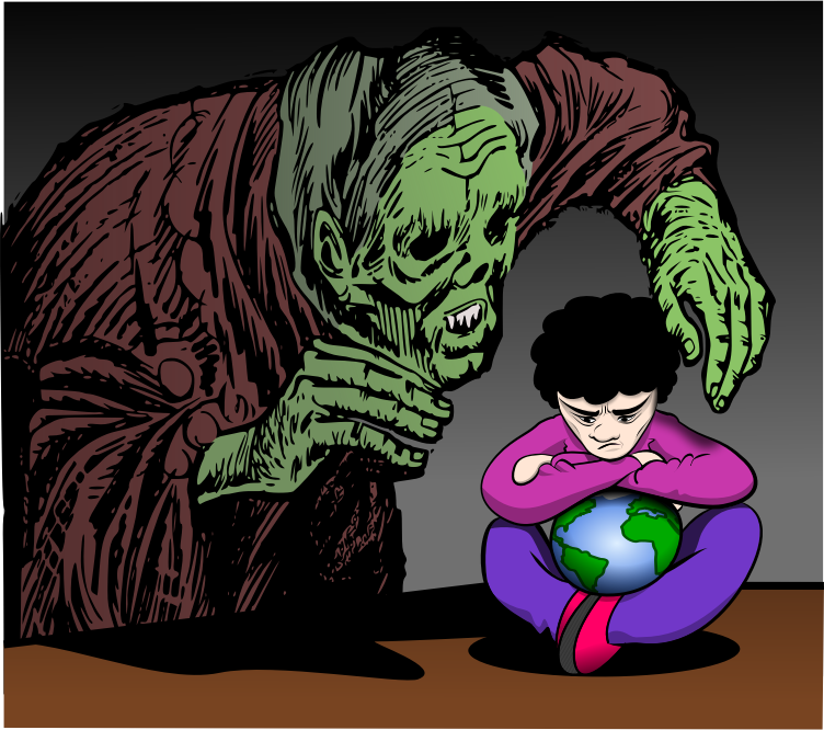 Child protects Earth