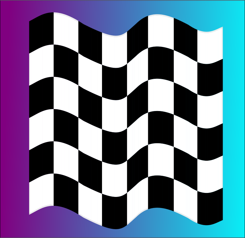 Wavy Racing Flag