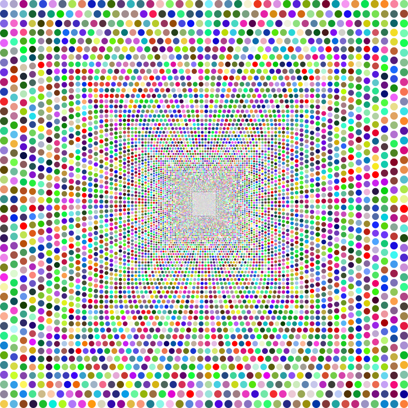 Square Circles Colorful