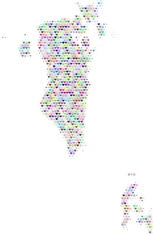 Bahrain Love And Peace Colorful