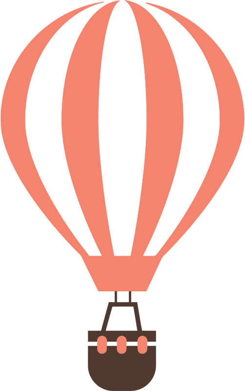 Hot Air Balloon By Karen Arnold Vectorized