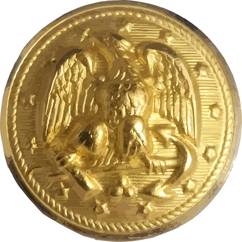 US Navy brass uniform button