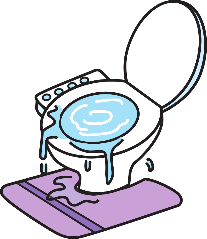 toilet overflowing cartoon