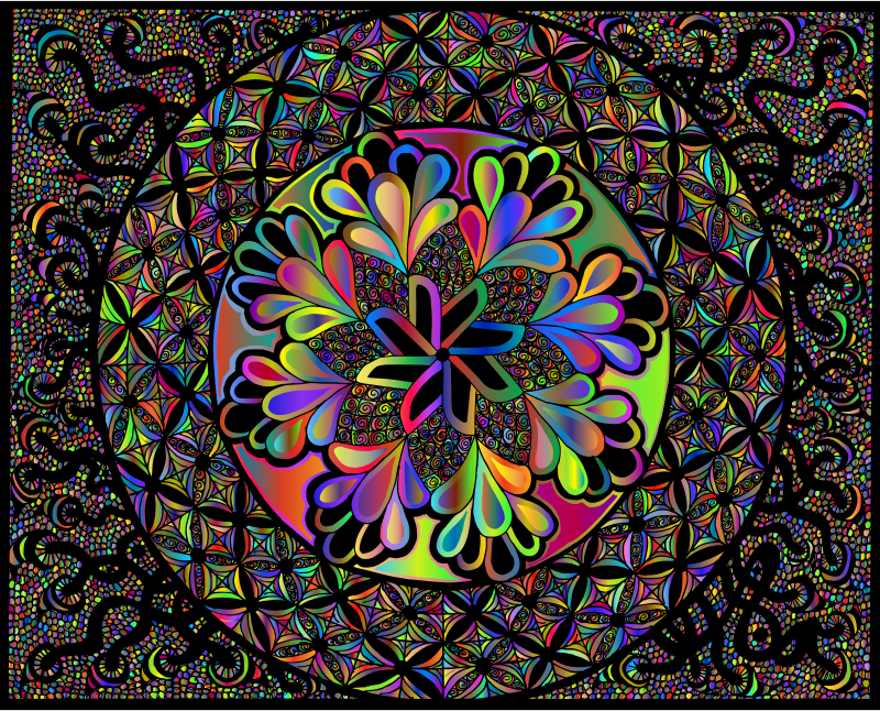 Zentangle Mandala By Sonnenstrahl 2 Polyprismatic