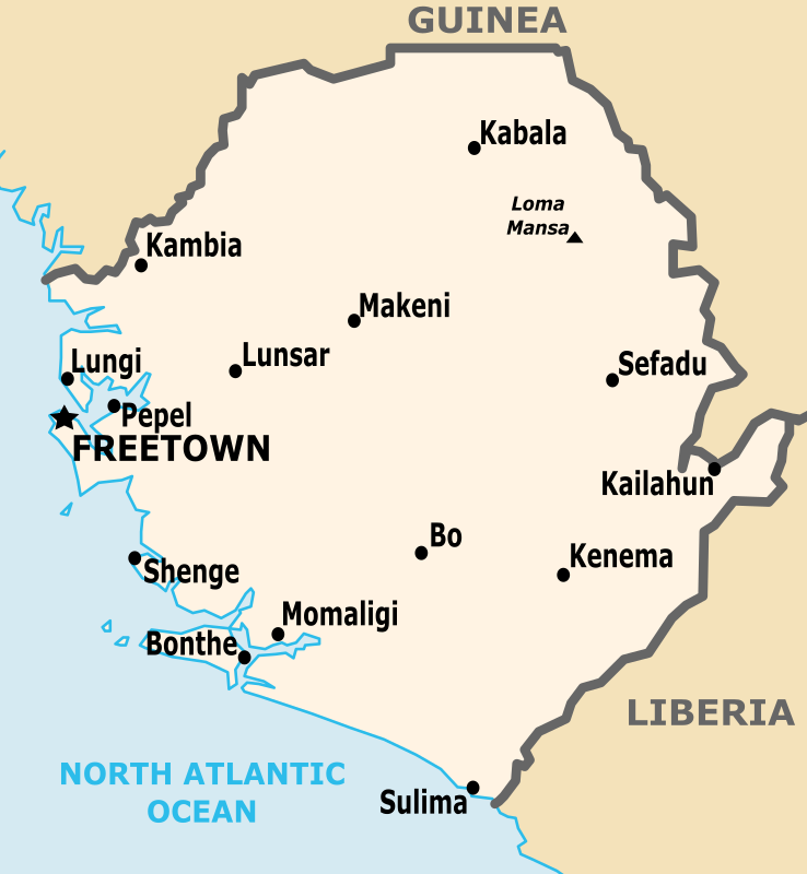 Sierra Leone Map - Openclipart