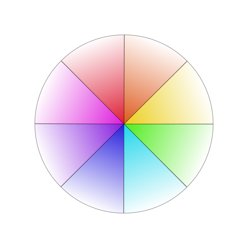 color wheel challenge bright pattern