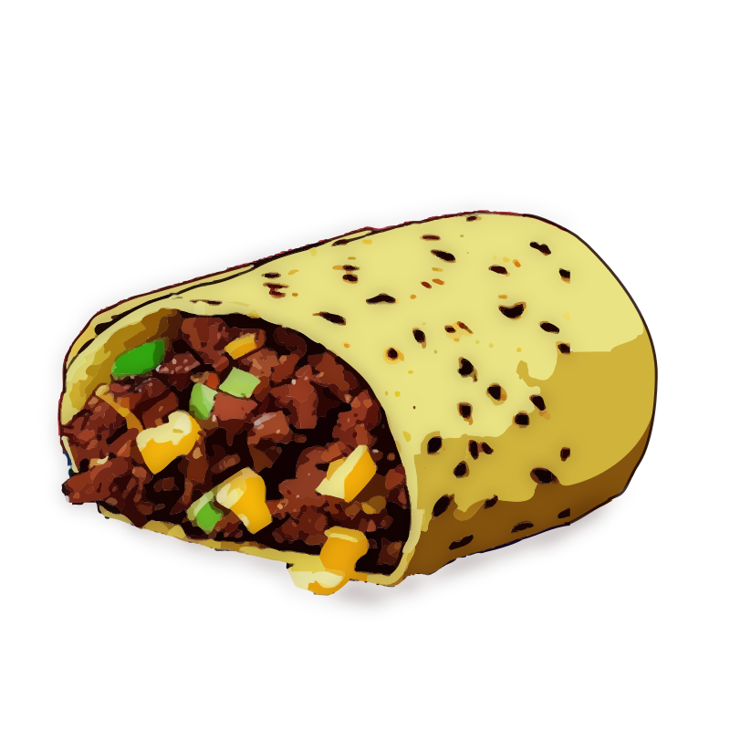 Meat Burrito - Openclipart