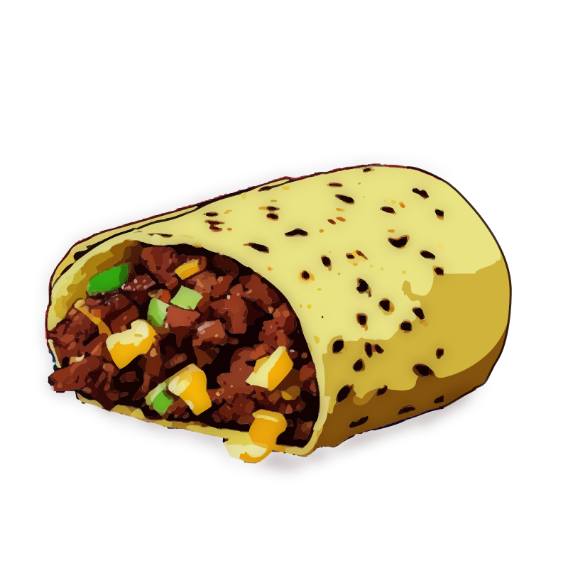 Meat Burrito Openclipart