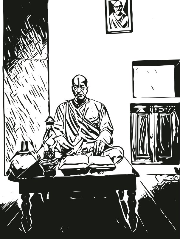 Yogi statue 