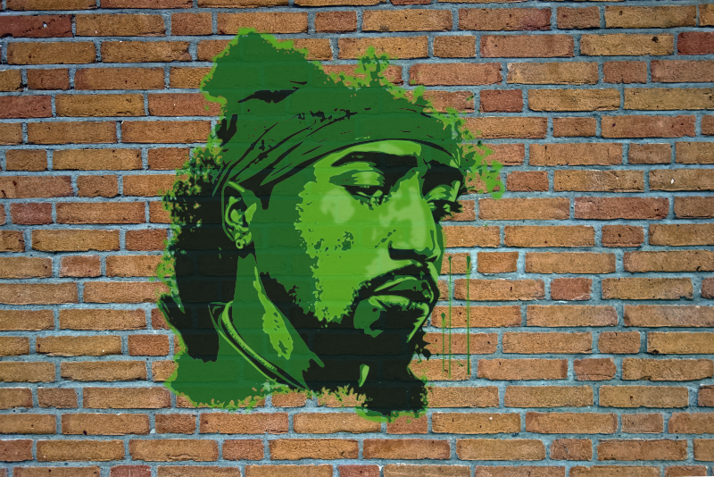 Graffiti Tribute to 2Pac