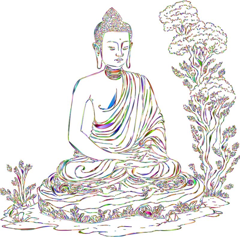 Buddha Meditating Chromatic II No BG
