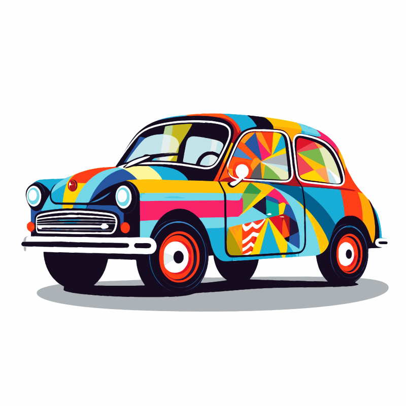 Colourful Car