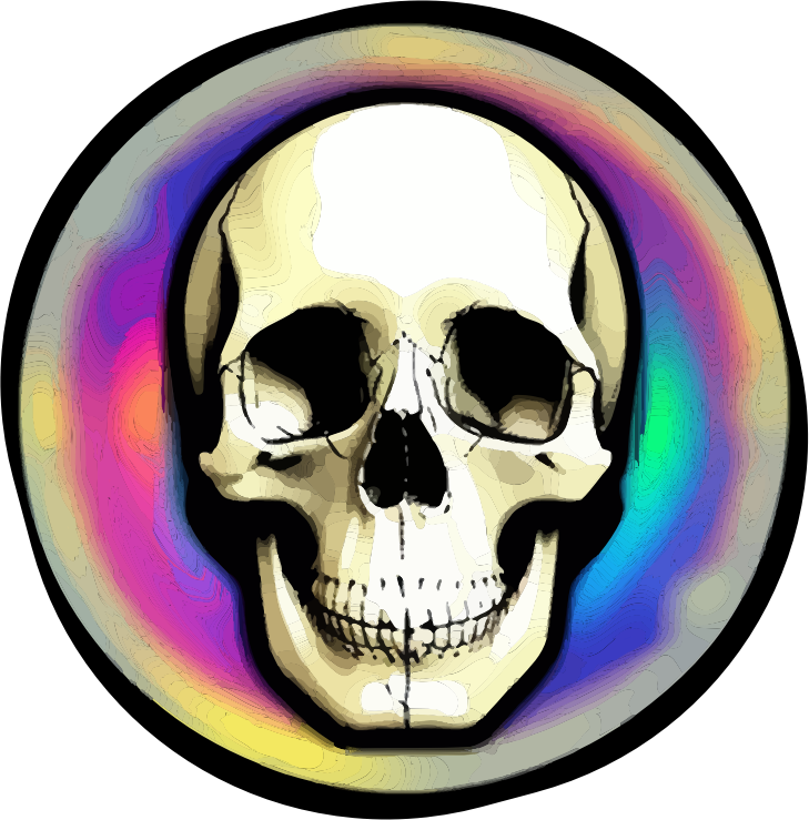 Rainbow Skull