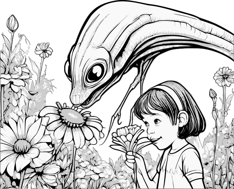 Flowers With an Alien