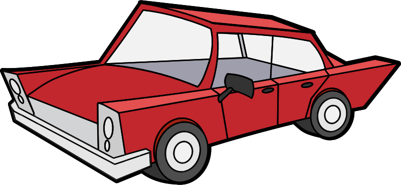 Red Cartoon Car