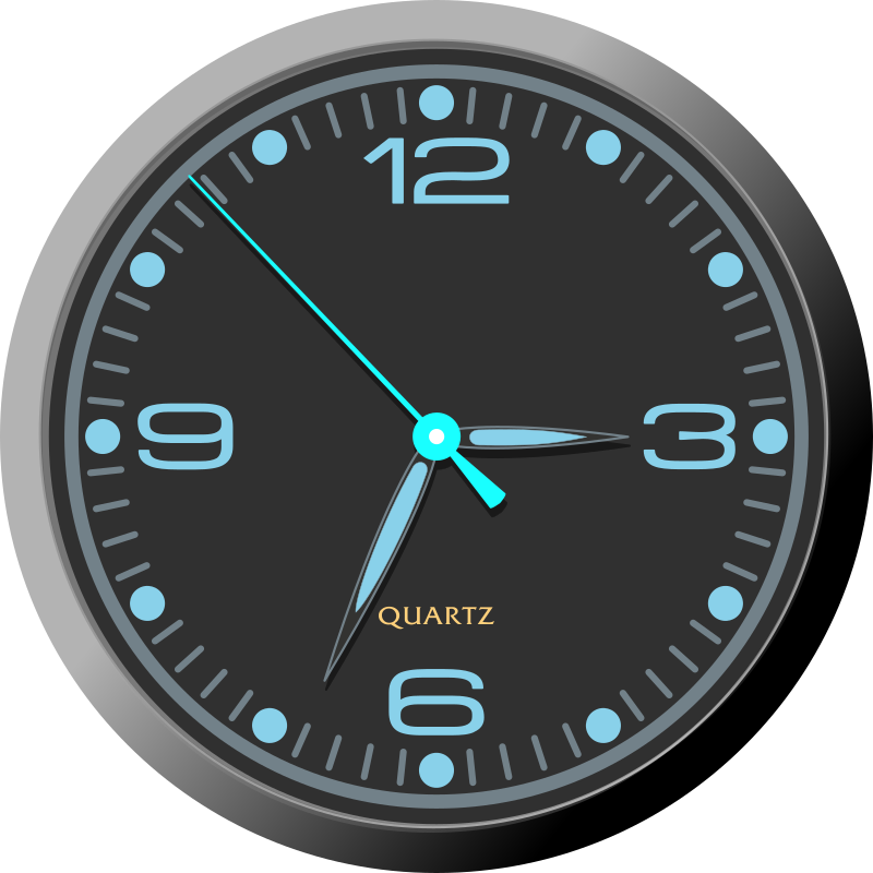 Analog Clock - Black Design