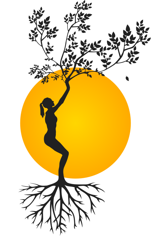 Tree Woman - Yoga Silhouette - 3 - Openclipart