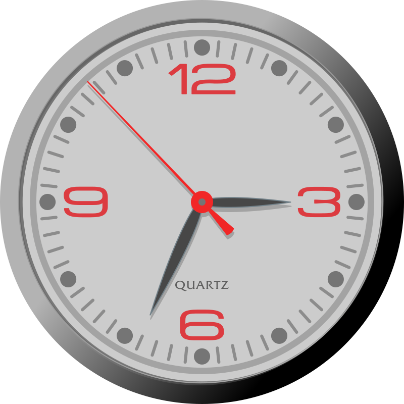 Quarter past 3 o'clock - Openclipart