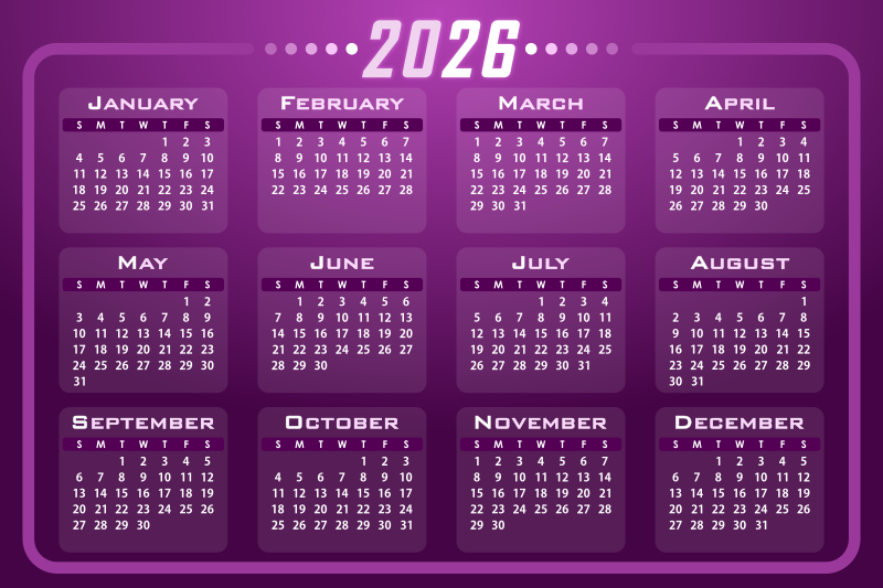 Calendar 2026