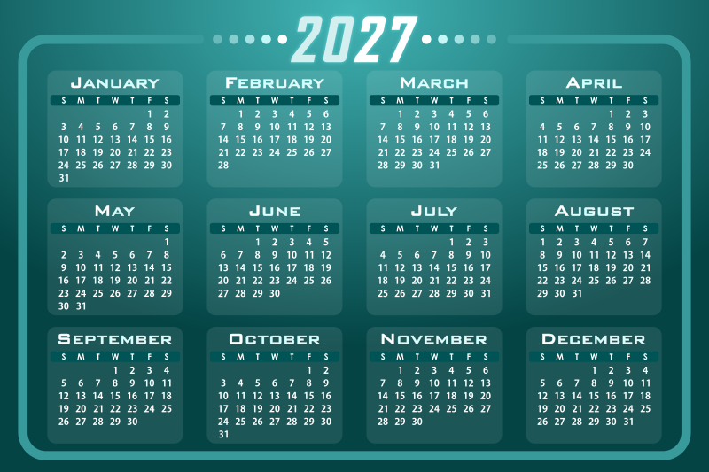 Calendar 2027
