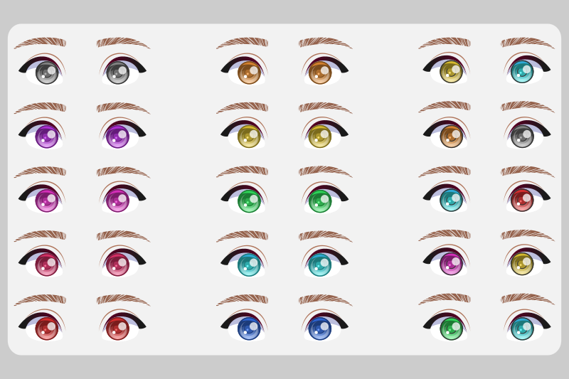 Eyes Manga Anime - 4 - Openclipart