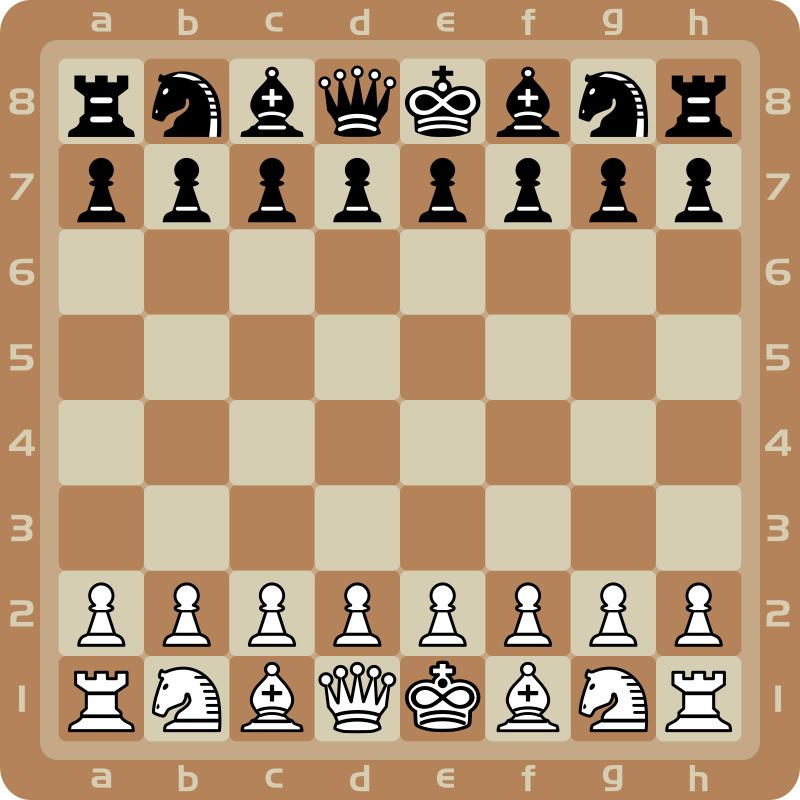 Chess 2d - Pieces Position 2 - Openclipart