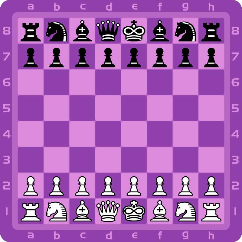 Payable Chess Board Colored #1 - Openclipart