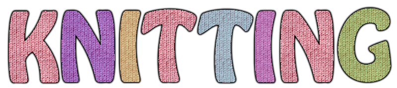 Knitting - Text Logo