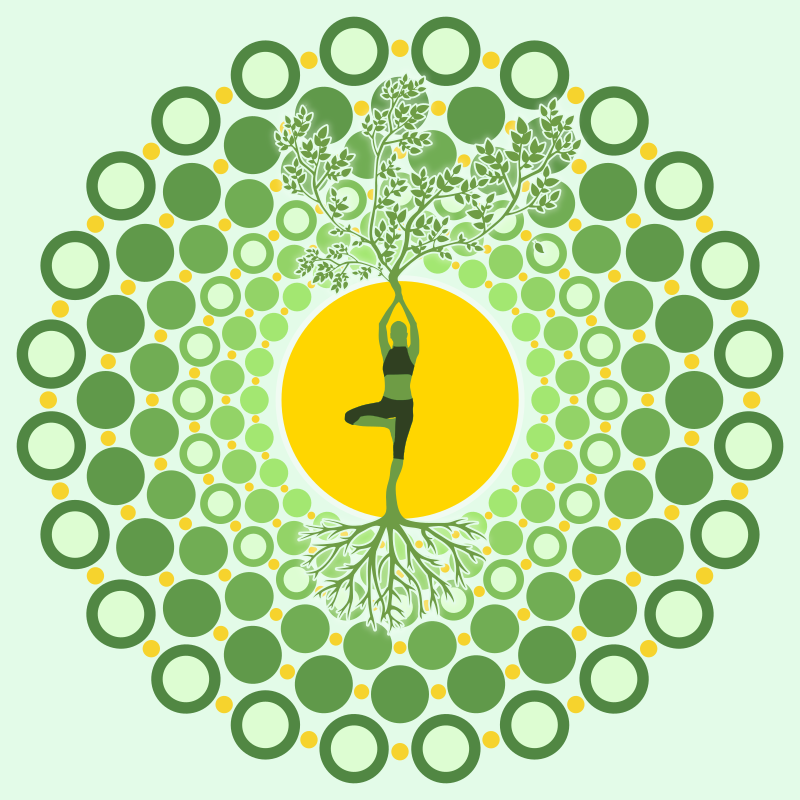 Tree Woman - Yoga Silhouette - 2 - Openclipart