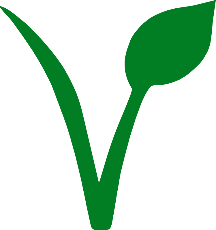 Vegan v plant leaf seed green icon - Openclipart