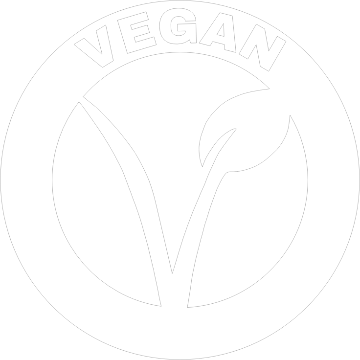 Vegan v white text frame with transparency 