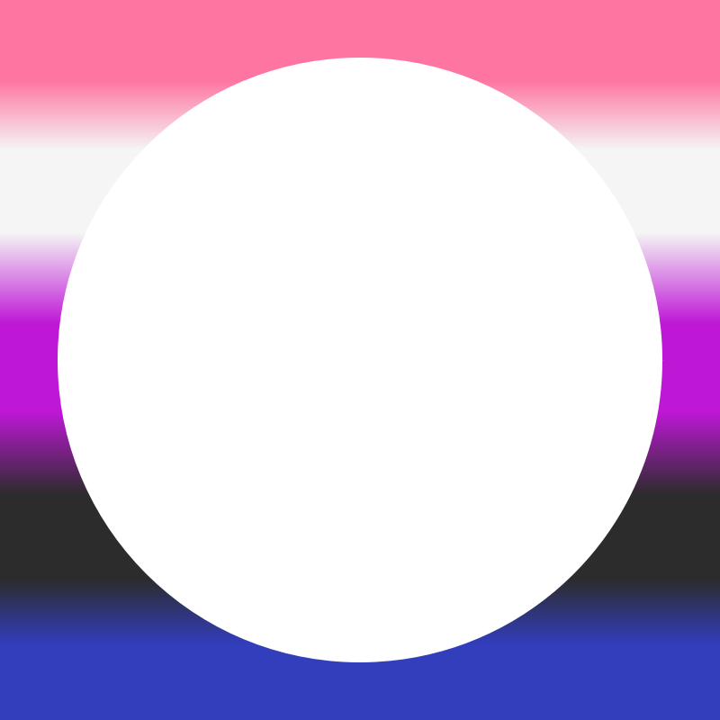 Genderfluid profile wavy border