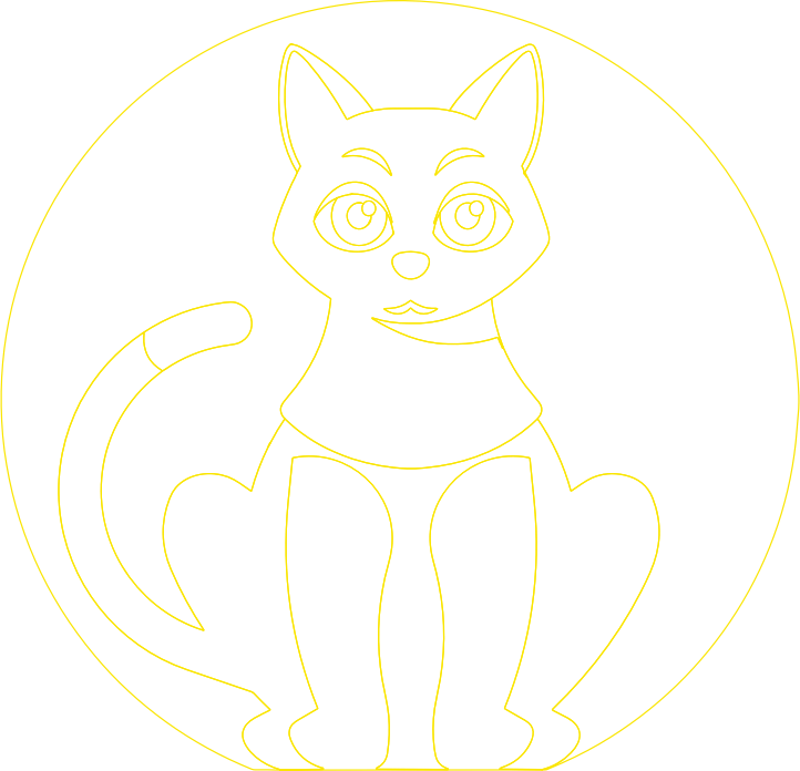 Pregnant cat icon - Openclipart