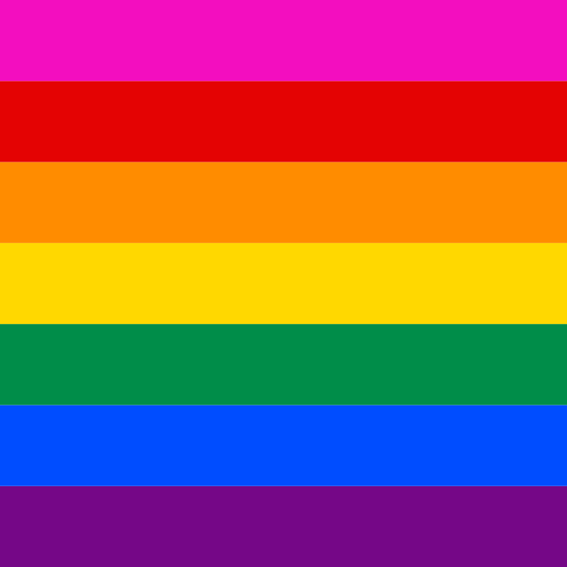 LGBT gay pride flag with original pink square - Openclipart