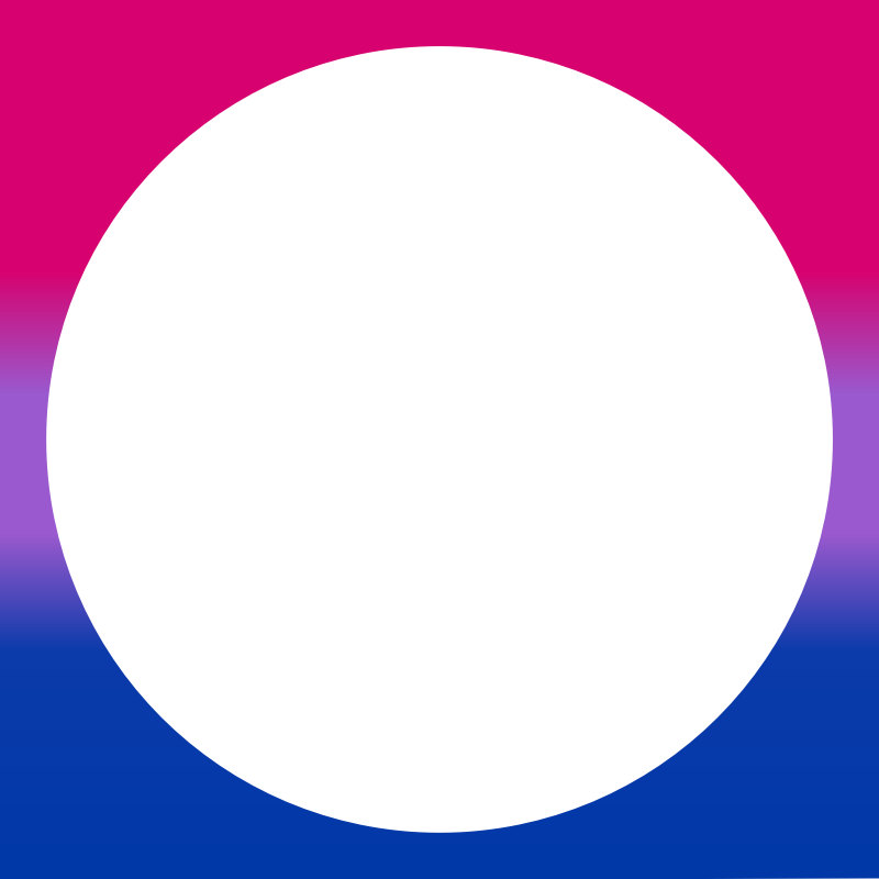 Bisexual pride wavy gradient round border