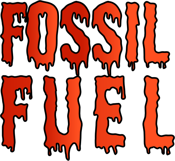 Fossil fuel in red orange black gradient oil drips 