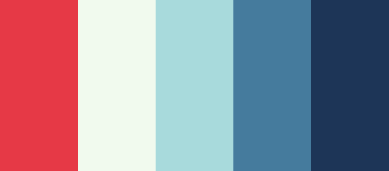 Color scheme high contrast palette