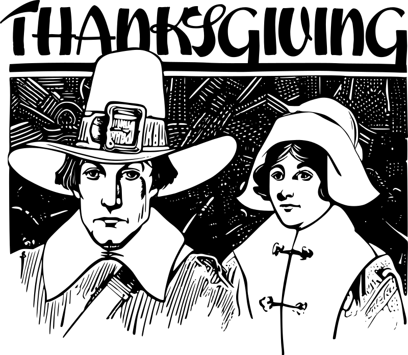 Thanksgiving Pilgrim Couple