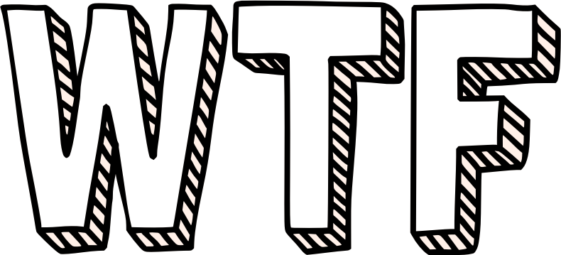 WTF wordart reaction white 