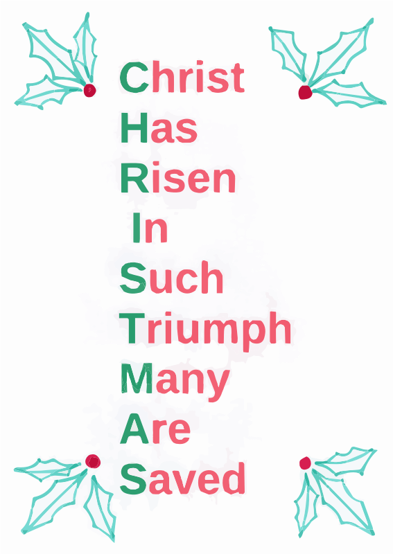 Christmas Acrostic