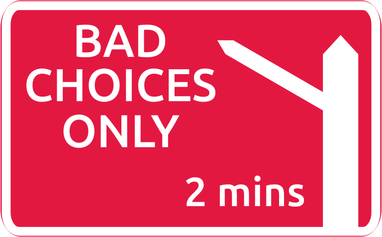 Bad life choices self-destructive mental health sign 