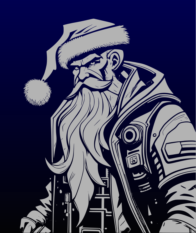 Cyberpunk Santa