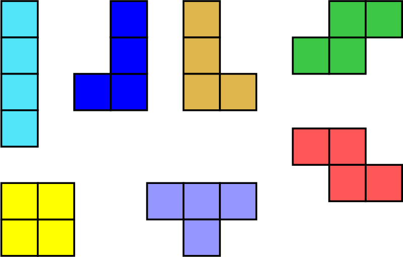 tetris pieces