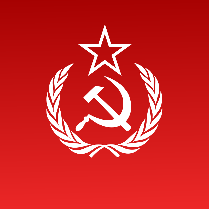 Hammer Sickle Star and Wreath